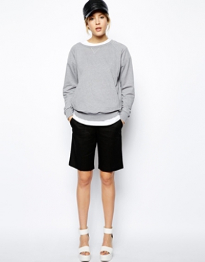 ASOS Linen Shorts In Longline